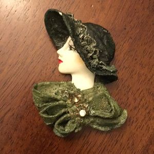 Vintage Lady Pin